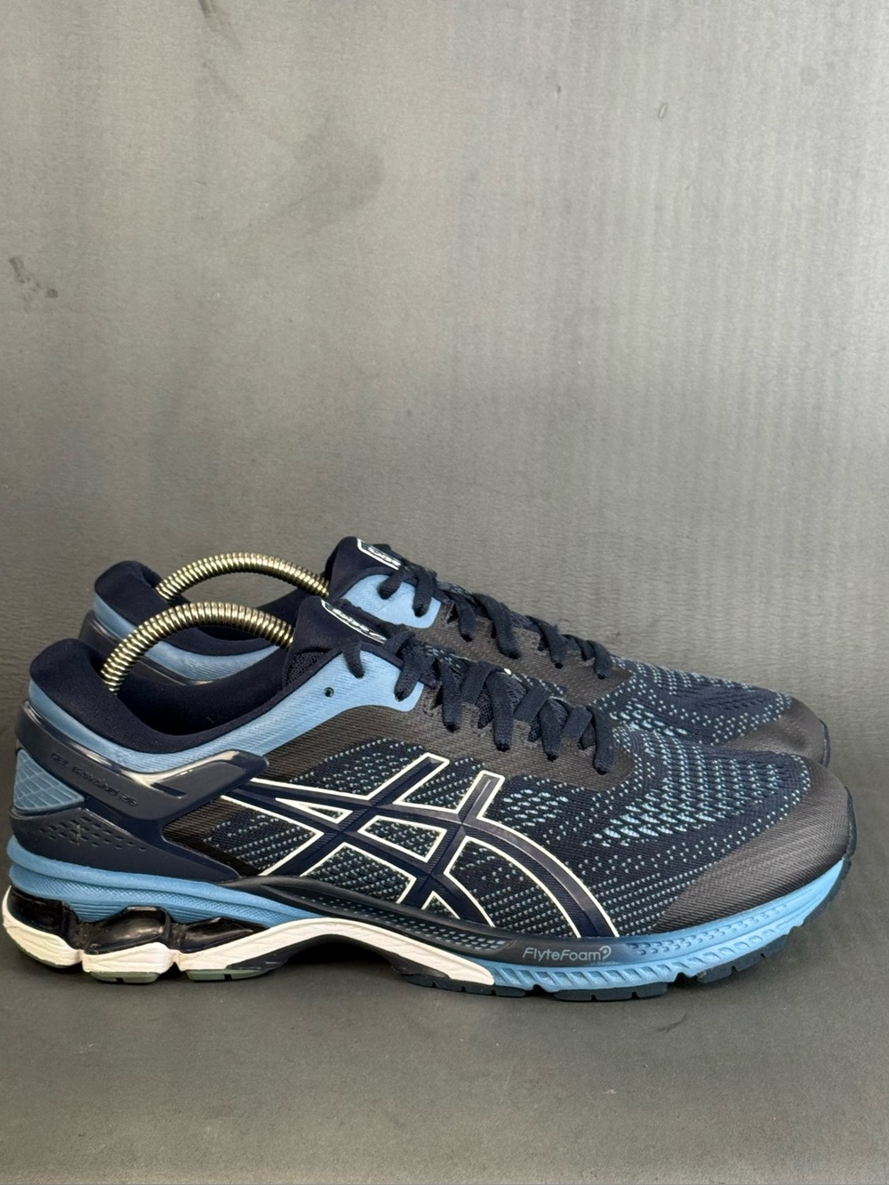 Asics Gel Kayano 26 'Midnight Grey Floss' athletic shoes men size 11 extra wide
